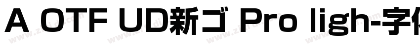 A OTF UD新ゴ Pro ligh字体转换